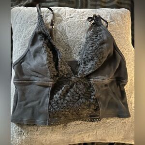 Black Lace Bralette AERIE